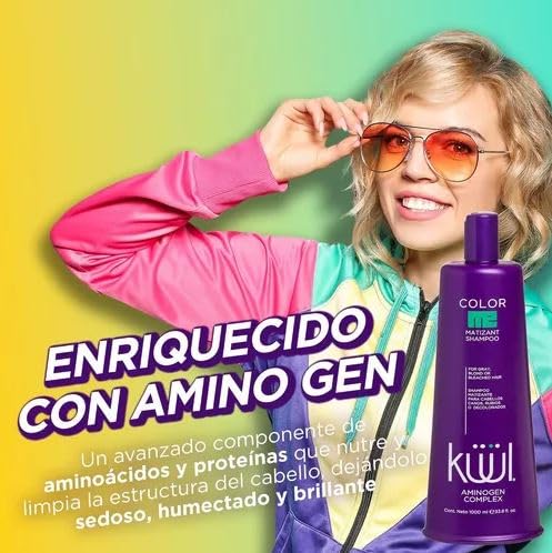 Fantasy Nails Kuul Color Me Matizant Shampoo, envase de 300 ml para uso regular.
