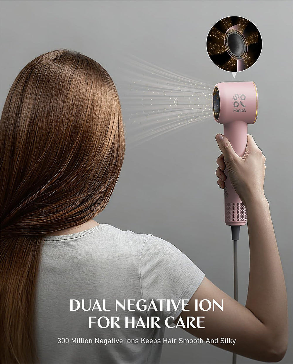 Fanttik Solo SonicDry H10 Pro, enfriado instantáneo para fijar peinado.