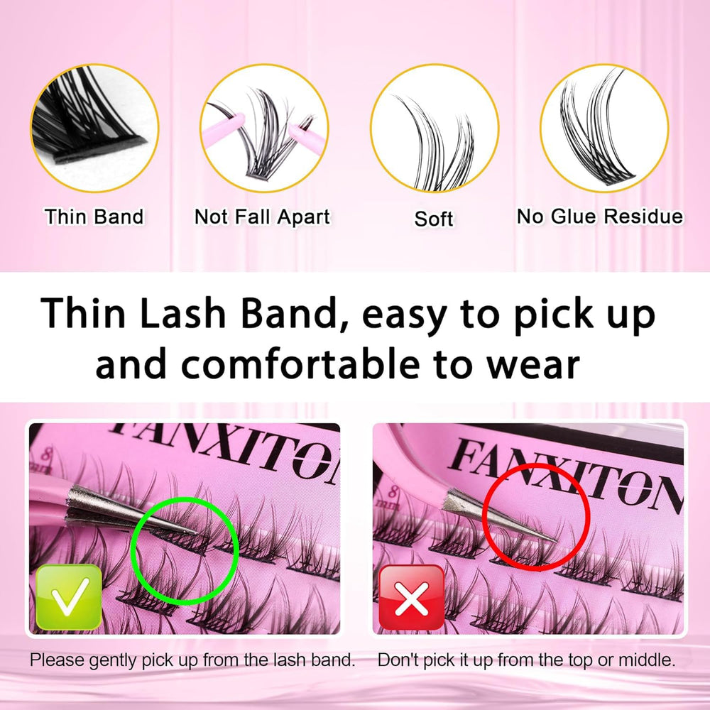 FANXITON kit para principiantes, ideal para aprender a aplicar pestañas.