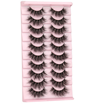 FANXITON pestañas mink 19mm longitud real para visión amplia sin obstrucción