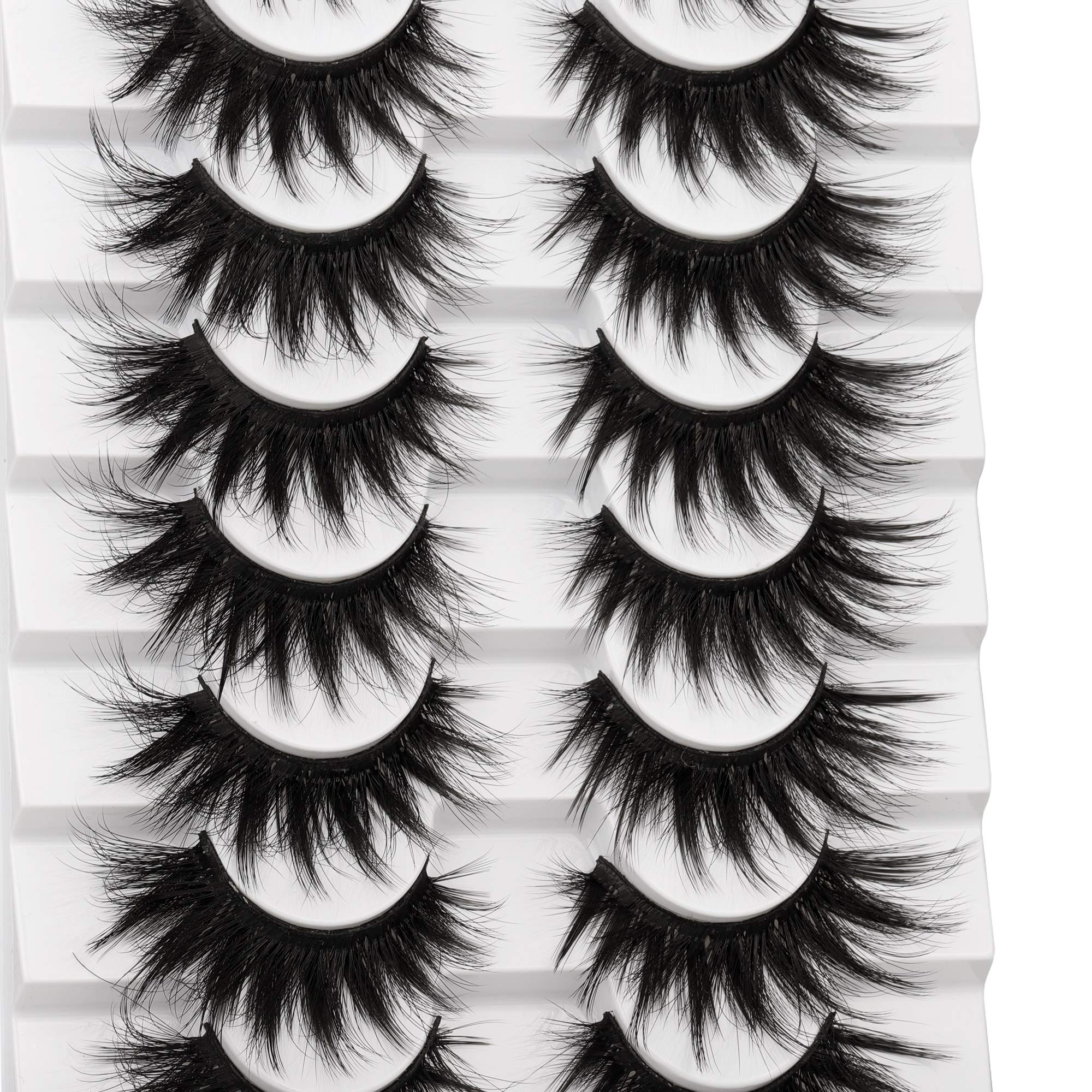 Pestañas FANXITON mink sintéticas 20 mm, reutilizables hasta ocho veces con cuidado.