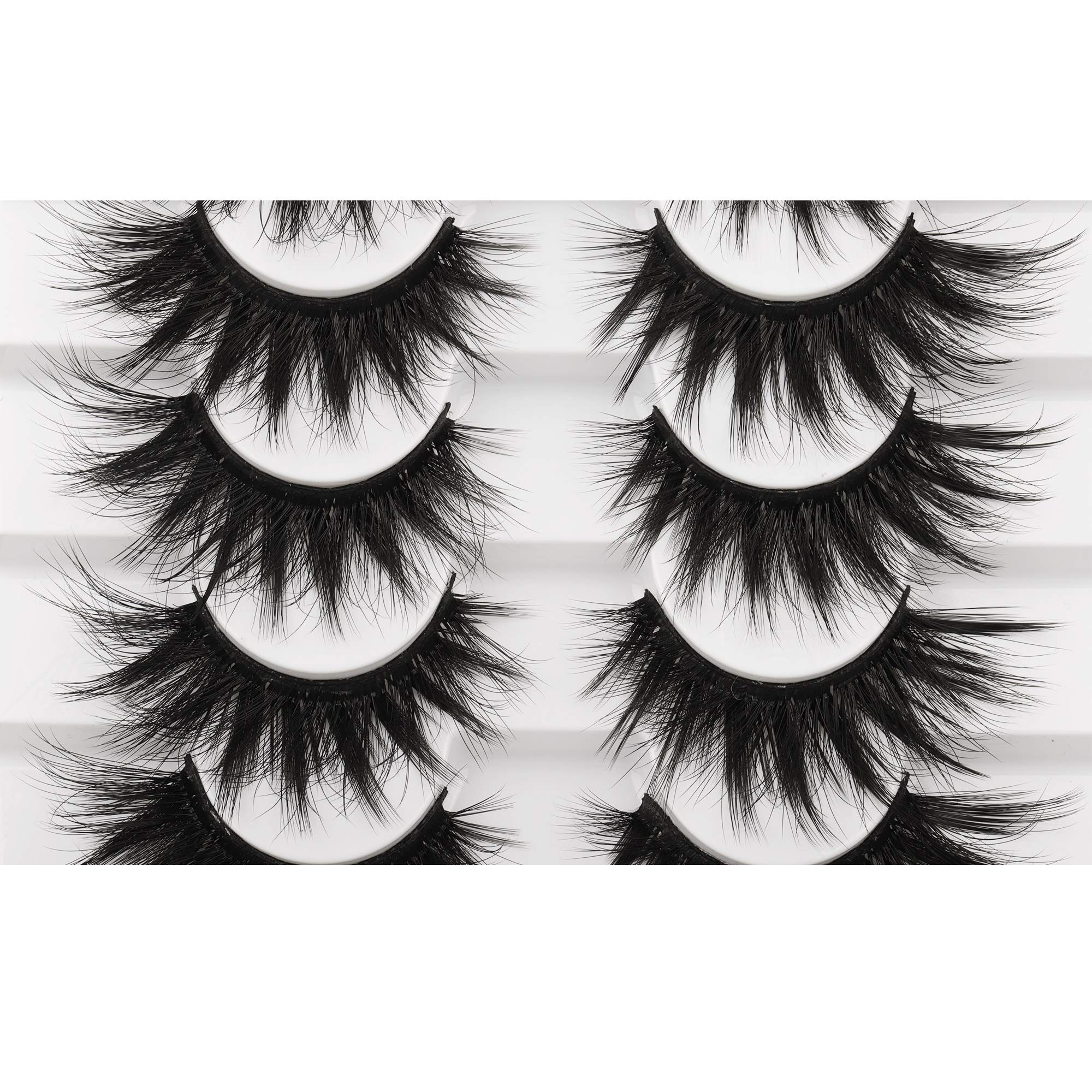 Pestañas FANXITON mink sintéticas 20 mm, volumen intenso para glamour nocturno.