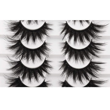 Pestañas FANXITON mink sintéticas 20 mm, volumen intenso para glamour nocturno.