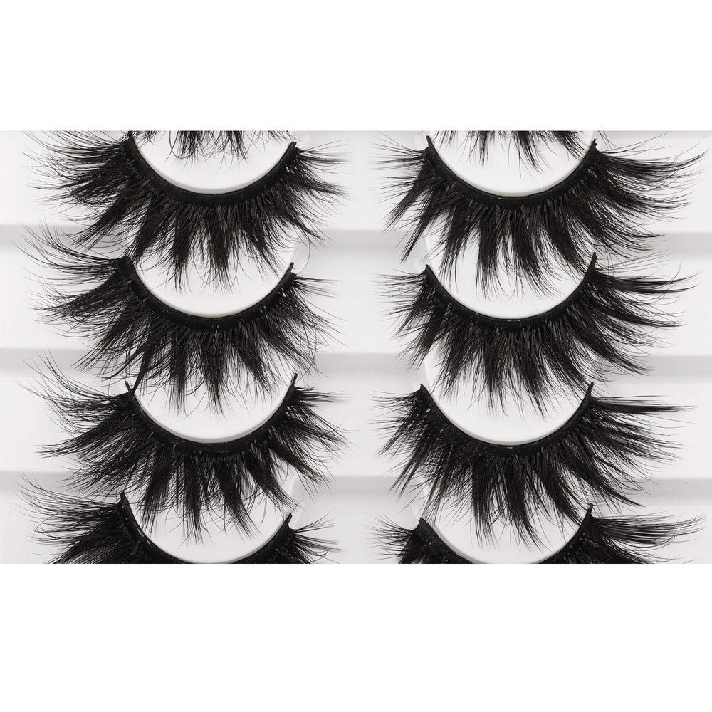 Pestañas FANXITON mink sintéticas 20 mm, volumen intenso para glamour nocturno.