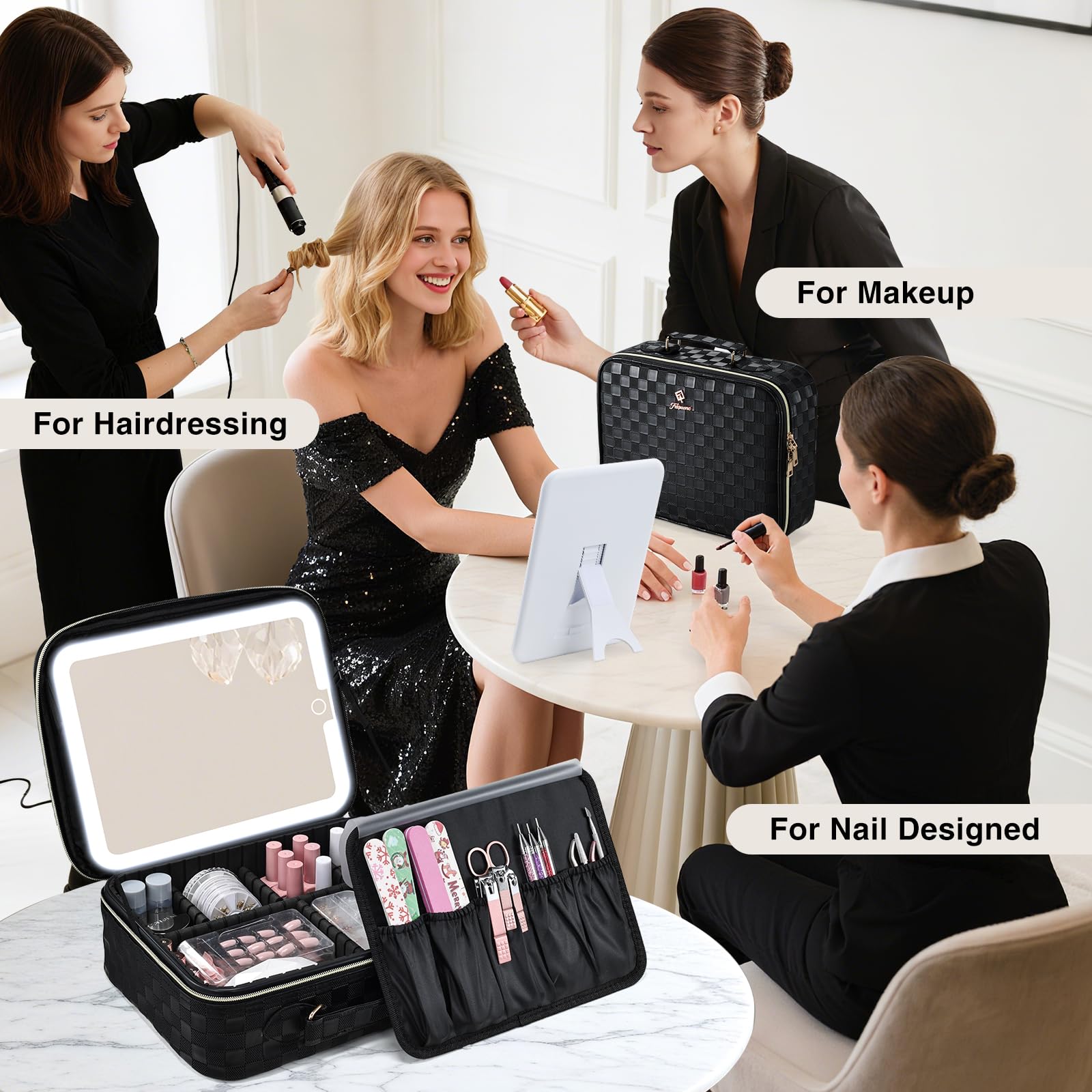 Faquenc miroir LED amovible pour éclairage précis lors du maquillage