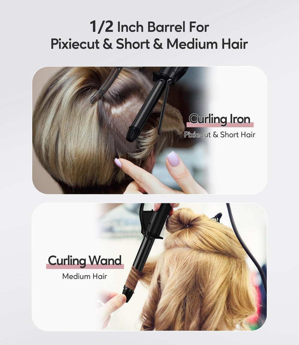 Ajustes de temperatura 320/356/392°F para diferentes tipos de cabello
