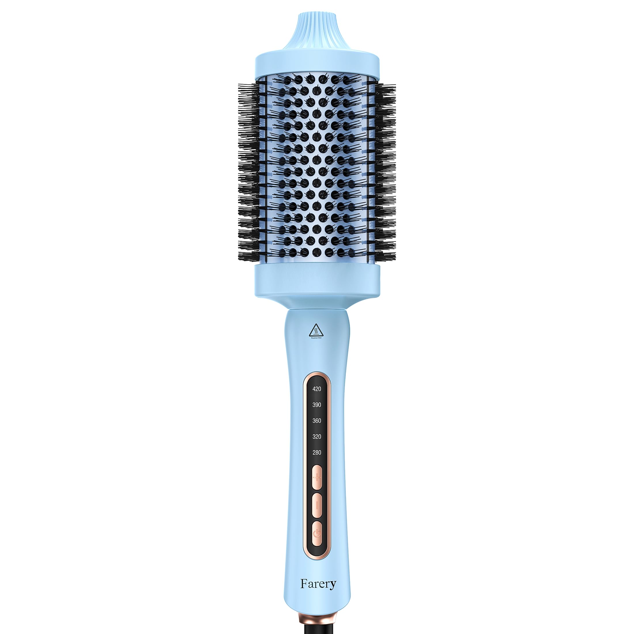 Farery cepillo termico 2.4 pulgadas con barril grande para volumen