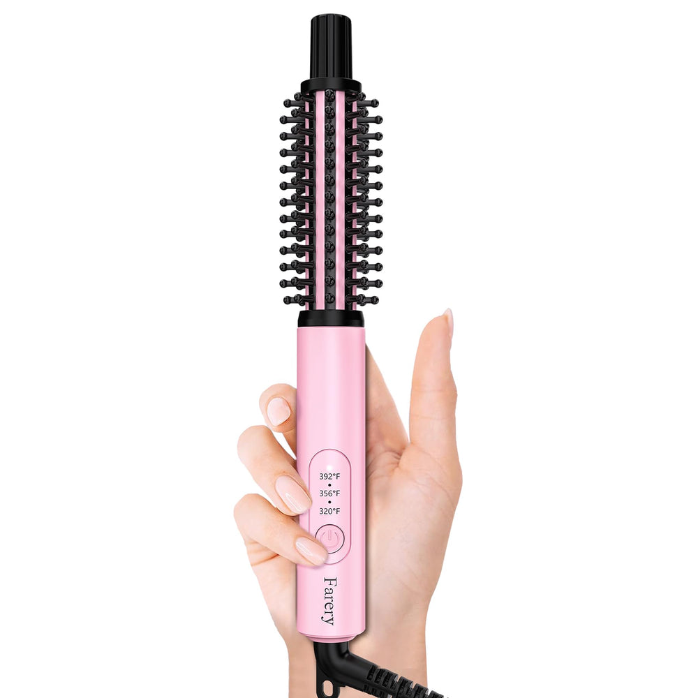 Farery Mini cepillo térmico con tres temperaturas para peinados rápidos
