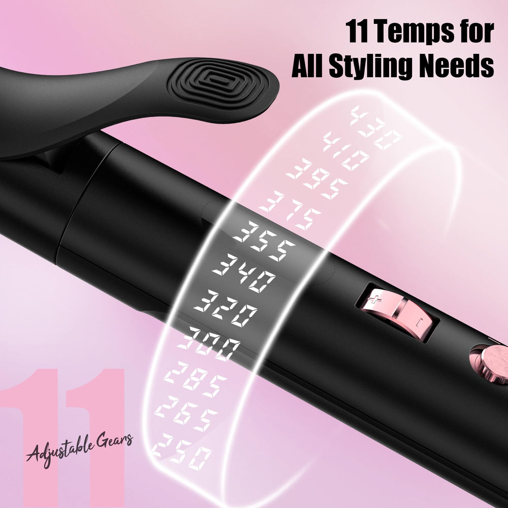Control de temperatura con 11 ajustes para todo tipo de cabello.
