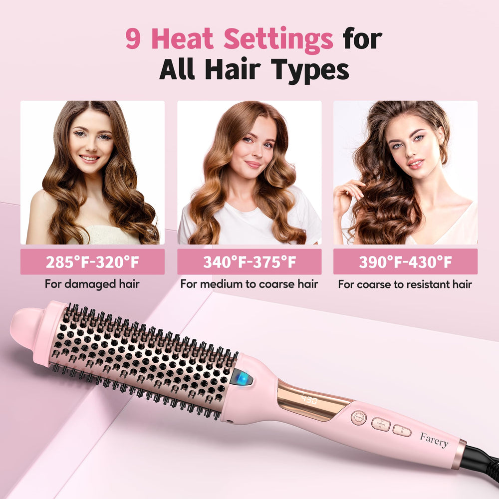 FARERY tecnología iónica negativa con argán, queratina y turmalina reduce estática y frizz.