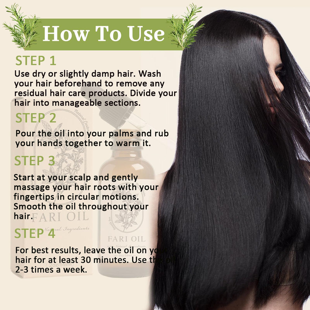 Fari Oil brillo-natural: aporta un brillo suave y saludable al cabello.