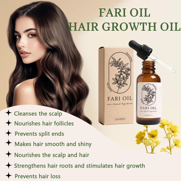 Fari Oil masaje-cuero-cabelludo: favorece una sensación relajante durante la aplicación.