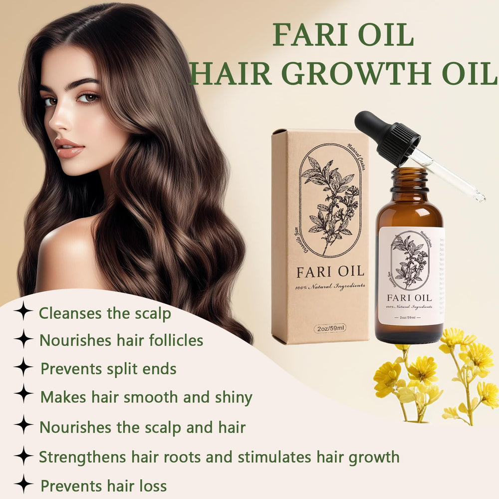 Fari Oil masaje-cuero-cabelludo: favorece una sensación relajante durante la aplicación.