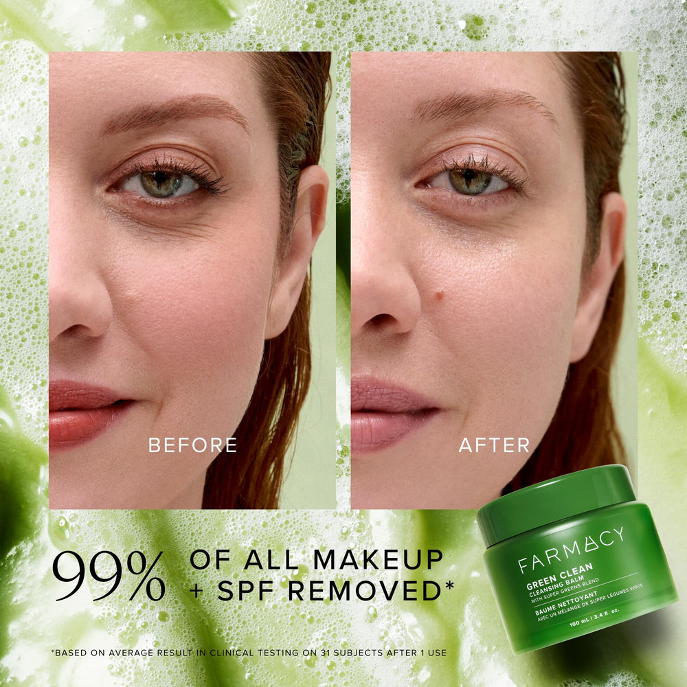 Doble limpieza con Farmacy Green Clean manteniendo hidratación de la piel