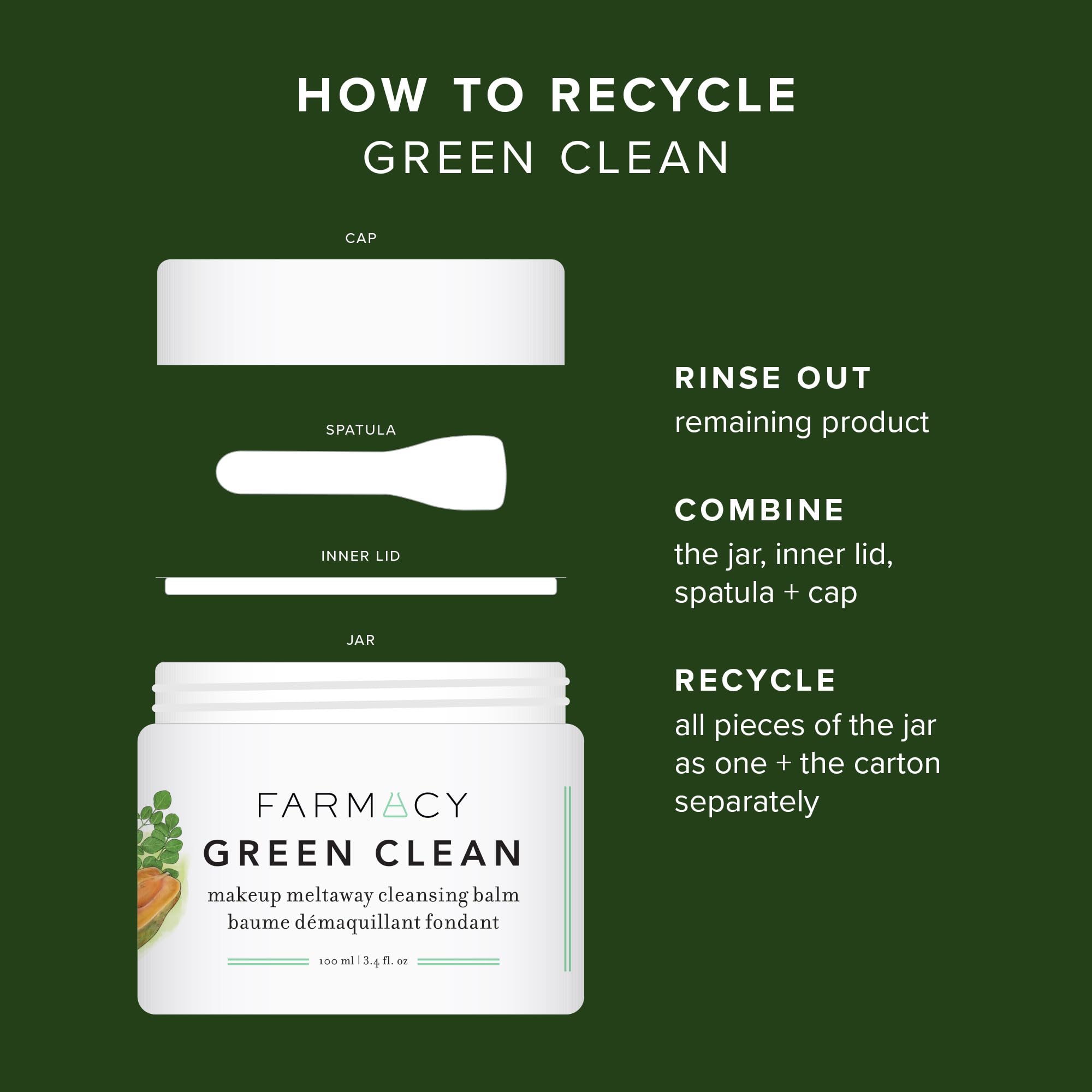 Farmacy Green Clean envase de 50 ml práctico y cómodo.