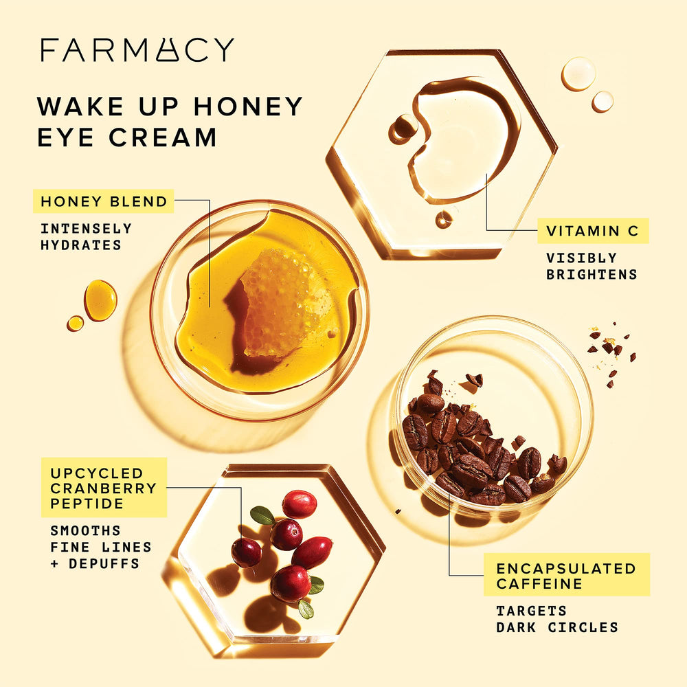 Brillo suave de Farmacy Wake Up Honey como base de maquillaje