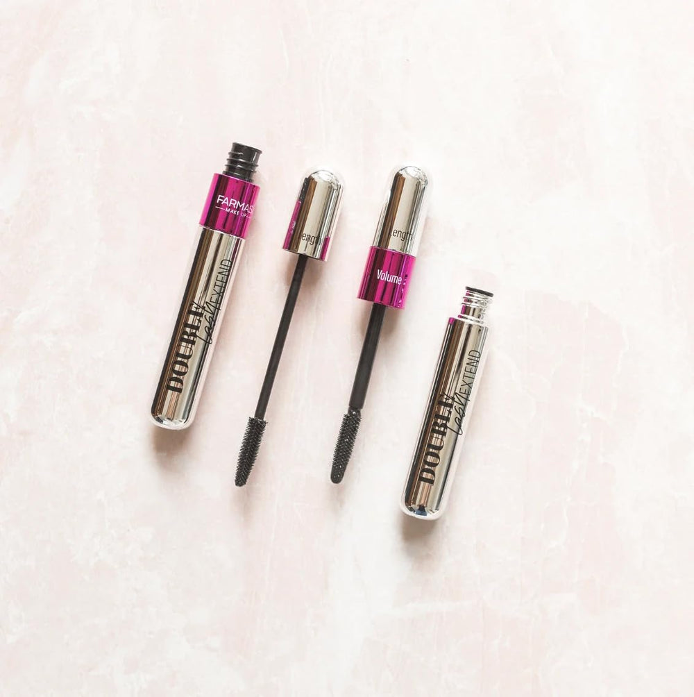 Définition des cils au quotidien avec le mascara Farmasi Double Lash Extend.