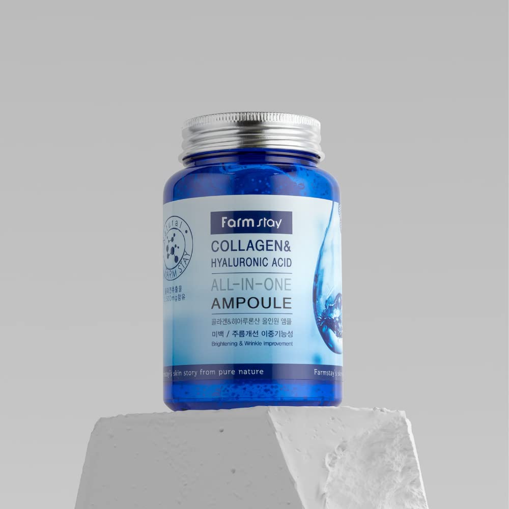 Farmstay Ampolla Colageno y Acido Hialuronico gotero para absorcion suave