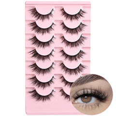 Pestañas FARRED con efecto ojo gato naturales 14 mm para realzar ojos pequeños