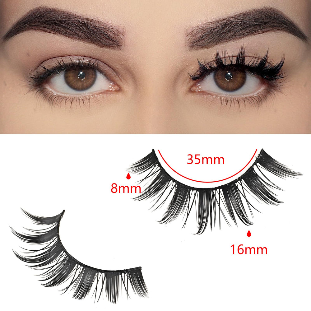 Pestañas FARRED efecto ojo muñeca para ampliar la mirada con brillo.