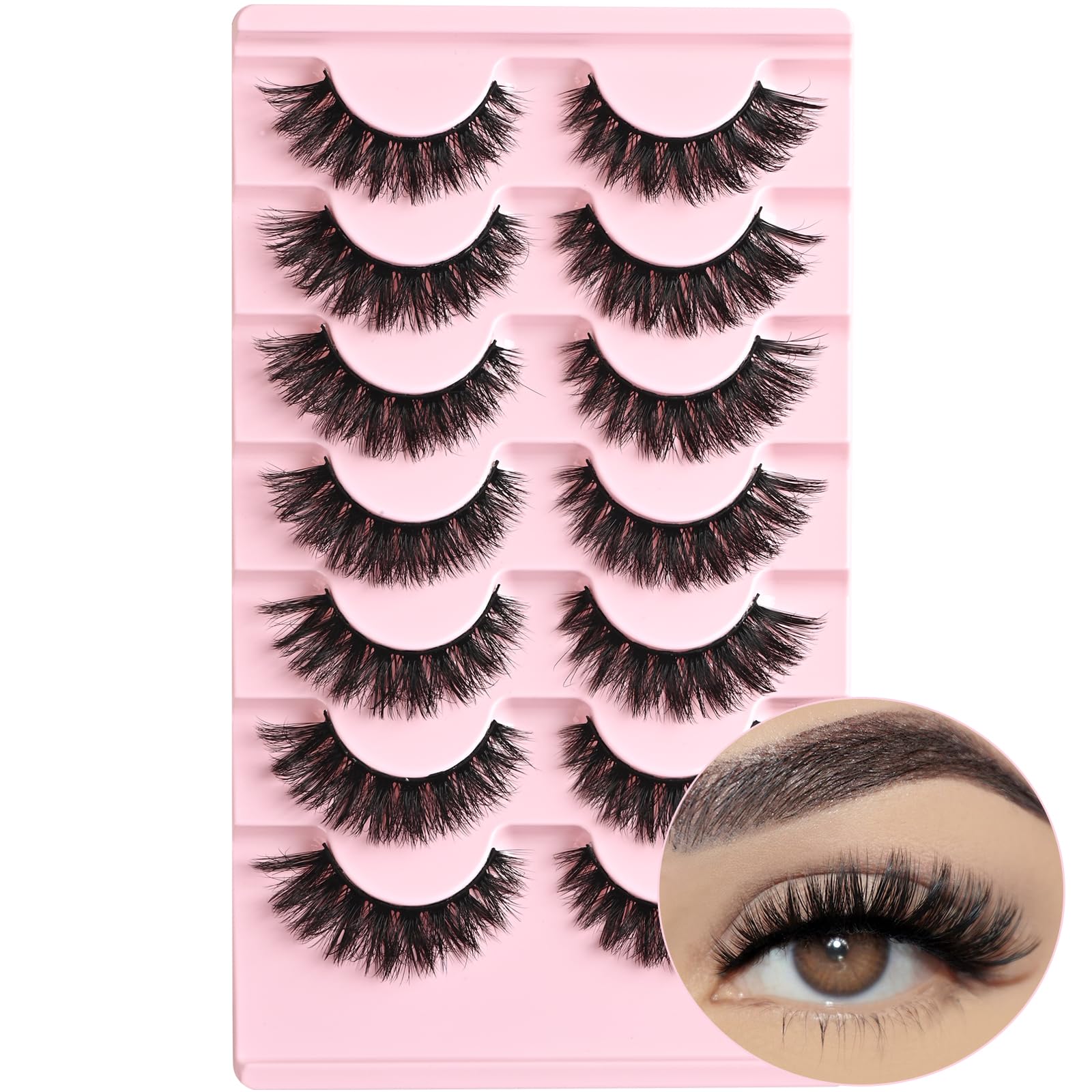 FARRED Pestañas ojo de zorro 13 mm para una mirada definida y natural
