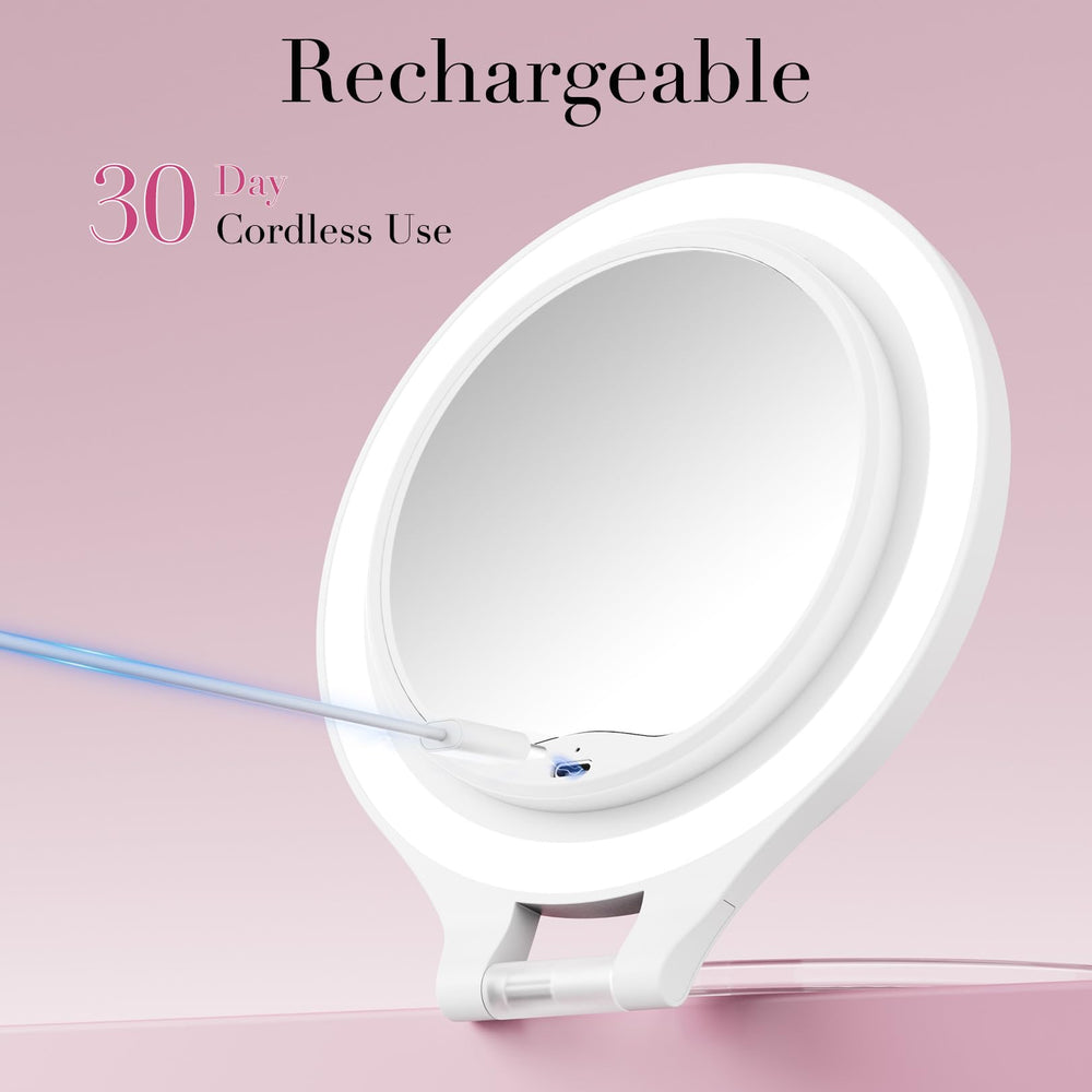 FASCINATE: espejo portátil para escritorio y viaje.