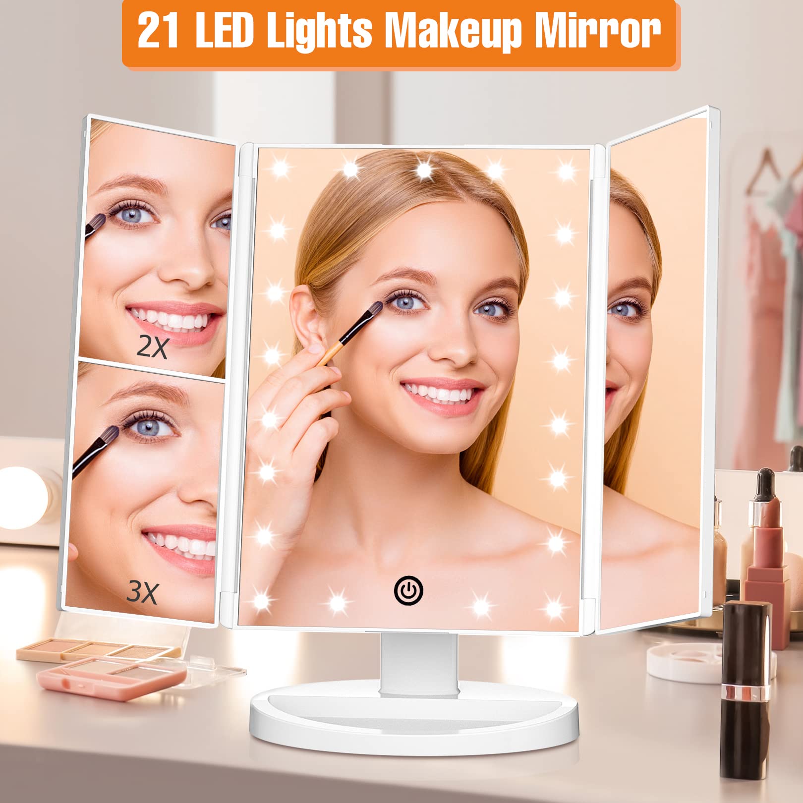 FASCINATE 2X magnificacion para delinear cejas con precision.