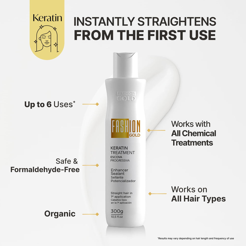 Fashion Gold Keratina: resultado anti-frizz con mayor control.