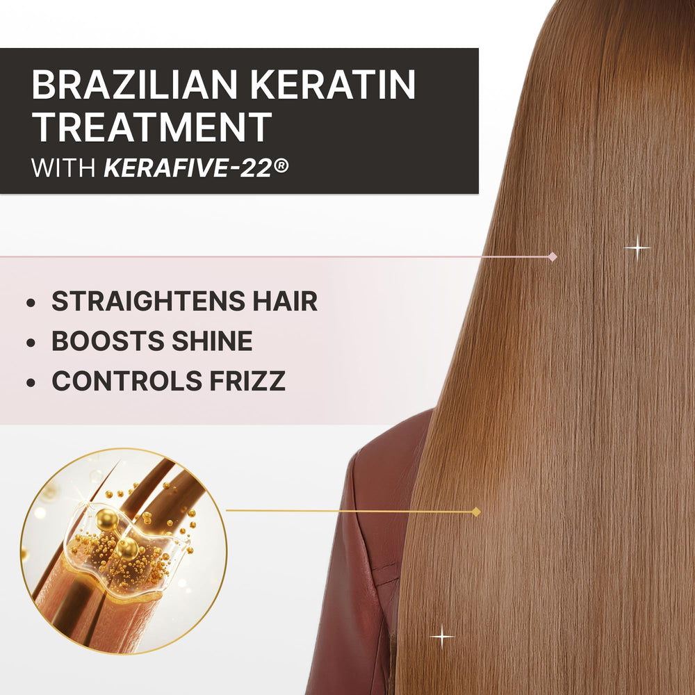 Cabello sedoso tras tratamiento con Fashion Gold Keratina