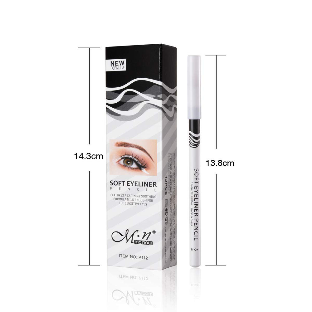 Fashionwu delineador blanco acabado suave para cejas definidas
