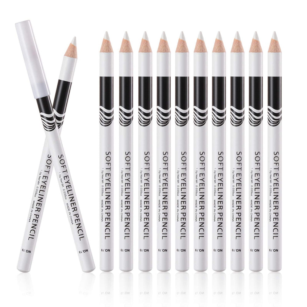 Fashionwu lápiz blanco 12 piezas para kit de maquillaje versátil