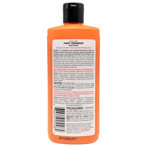 Manos limpias tras trabajos intensos con Fast Orange Limón