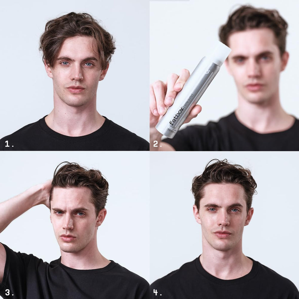 Acabado mate y textura intensa para looks desordenados con Fatboy Hair Putty.