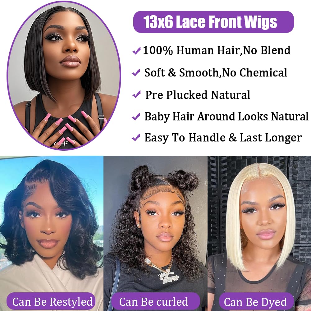 FATIAO 180% density bob wig looks full and flattering.