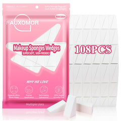 Fauxomor esponja maquillaje triangulo, aplicación uniforme y suave para rostro.