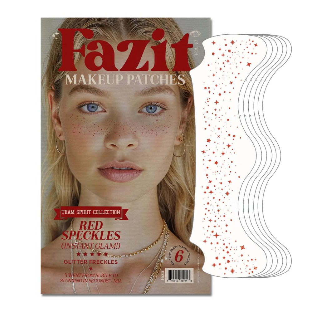 Parche Fazit con puntos rojos para un look discreto y moderno.