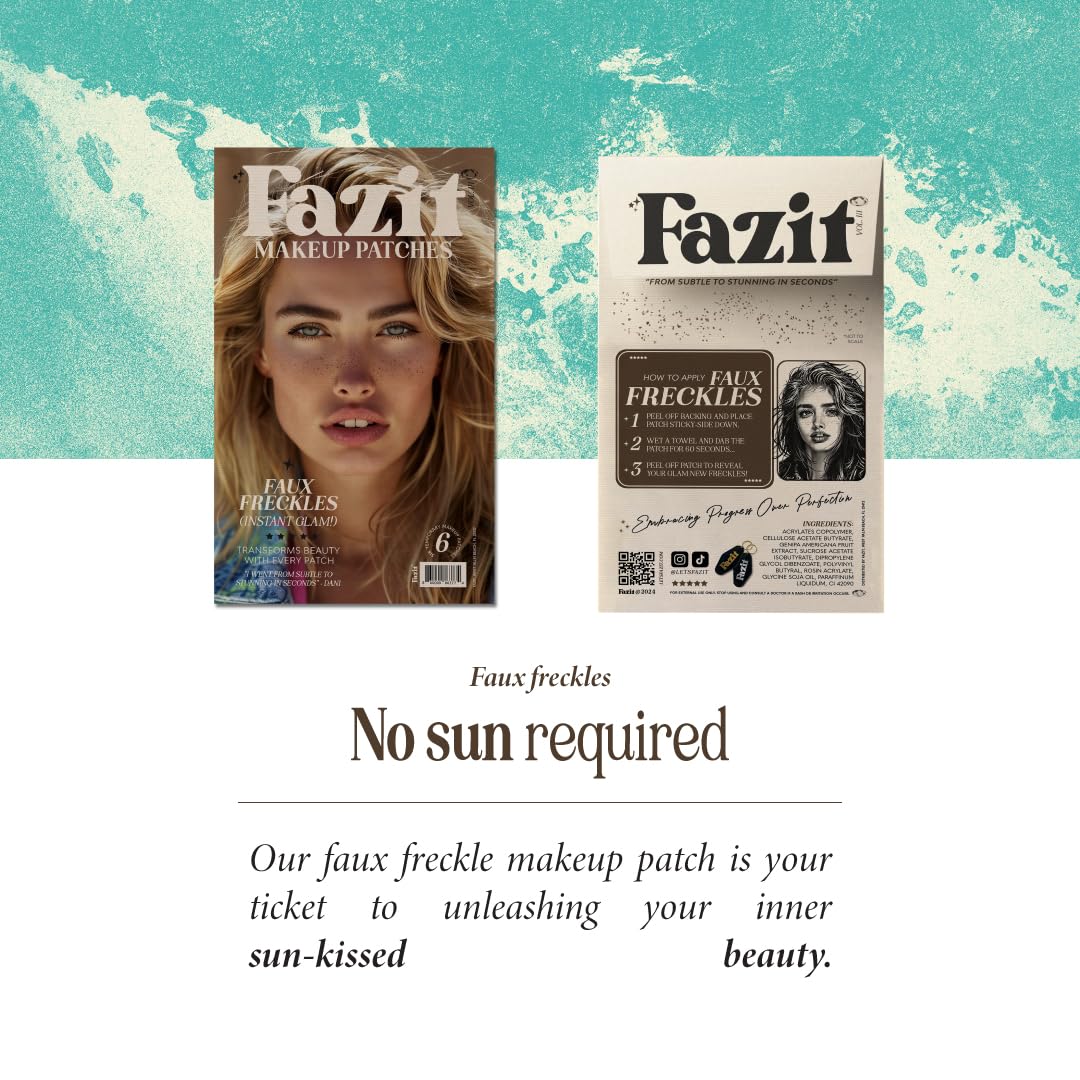 Parches Fazit brillo glamoroso para realzar cualquier apariencia.
