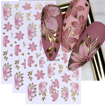 Conjunto FBABFBUO de diseños primavera-verano para uñas llamativas