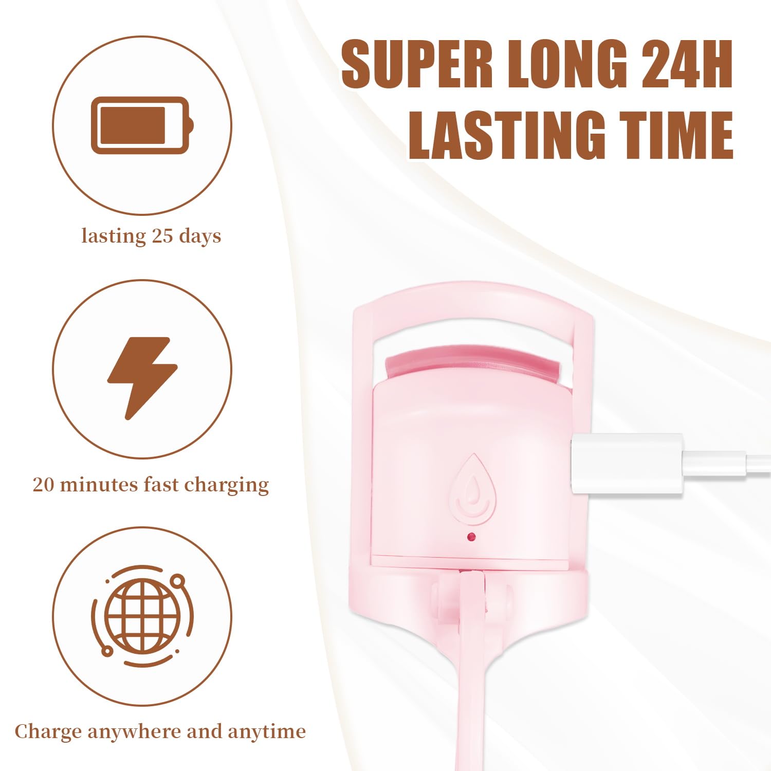 Rizador eléctrico F Bomb recargable mediante puerto tipo C.