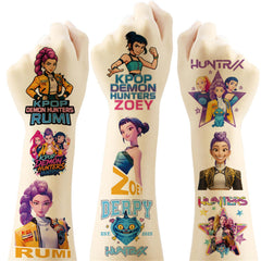 Pack de 20 tatuajes temporales Fcelery con diseños demoníacos para fiestas.