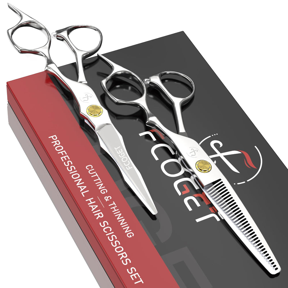 Fcoget tijeras profesionales para corte de pelo, afiladas para resultados suaves
