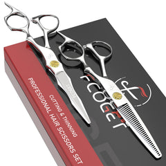 Fcoget tijeras profesionales para corte de pelo, afiladas para resultados suaves
