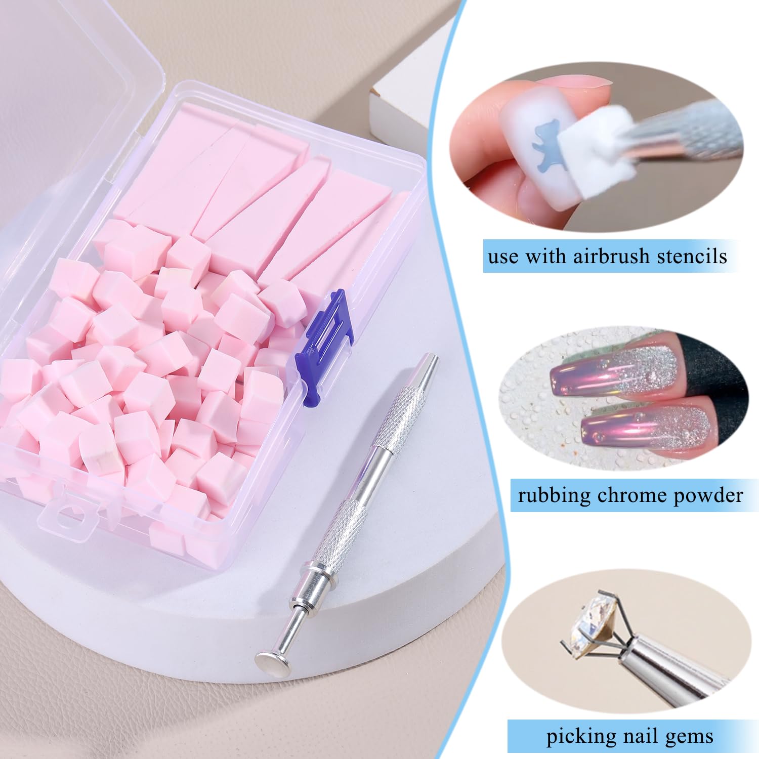 Accesorios profesionales Fcozpjk para uñas, uso versátil en salones.