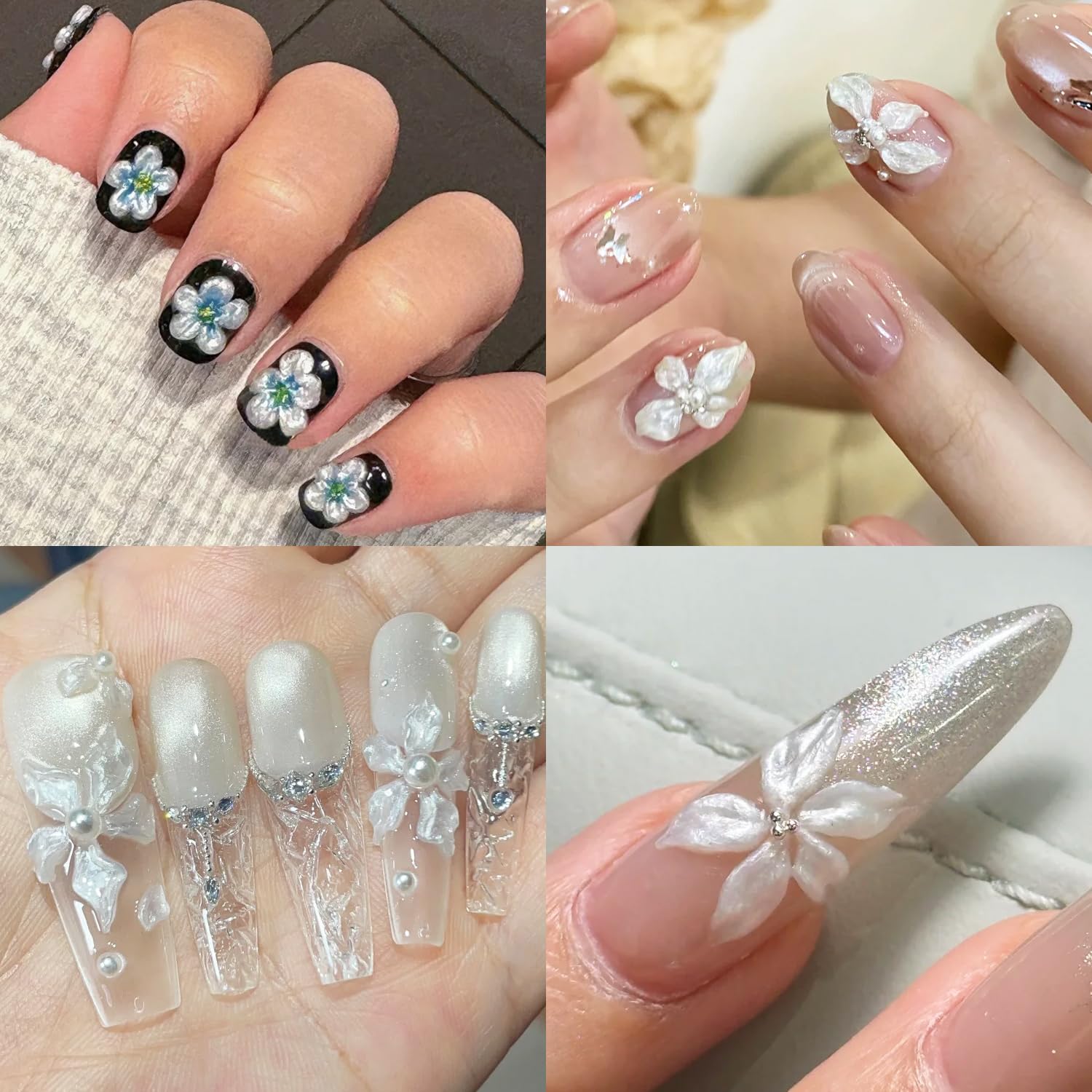 Arte de uñas 3D con Gel Builder Fcozpjk, volumen y estilo
