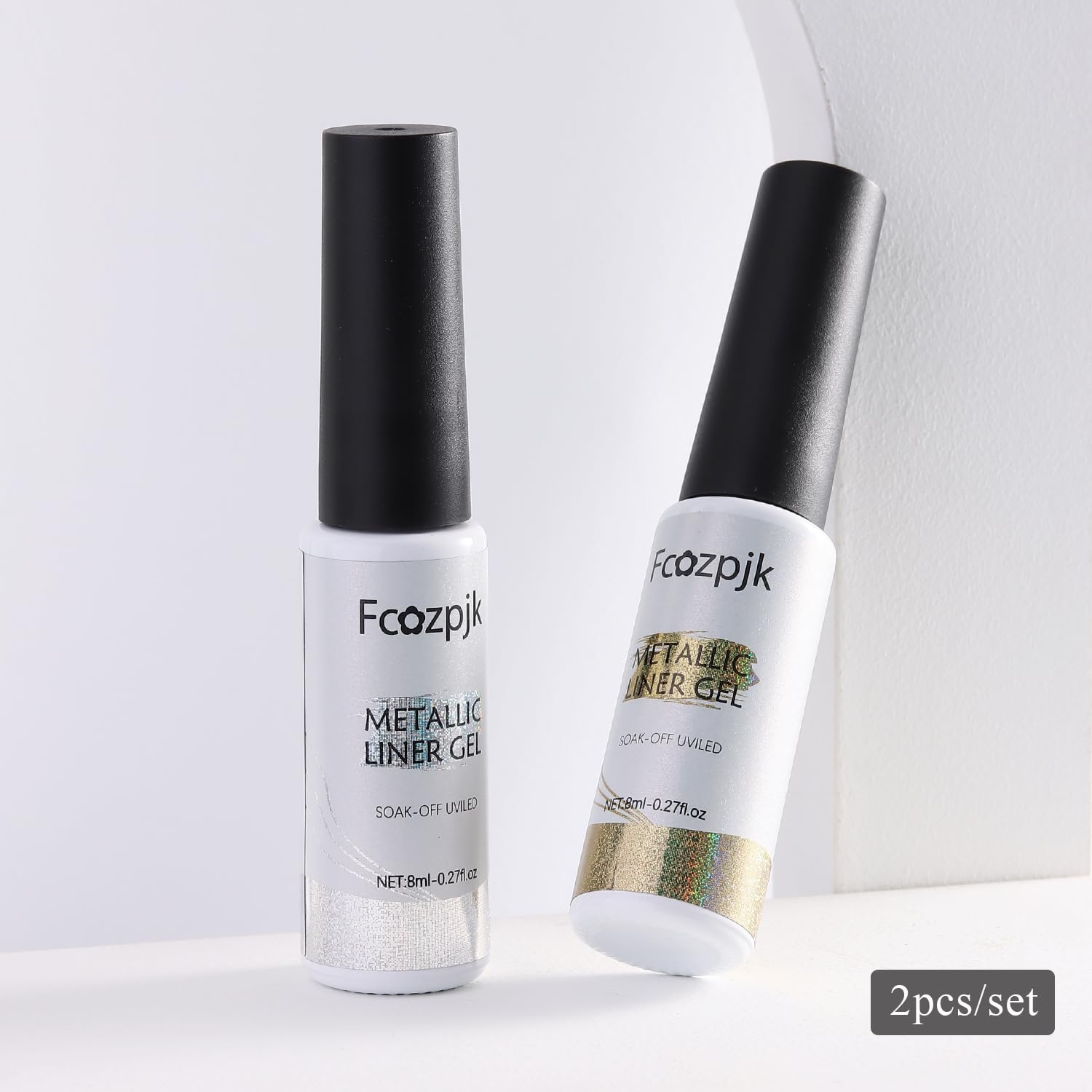 Fcozpjk kit liner gel 2 piezas para uñas profesionales o en casa
