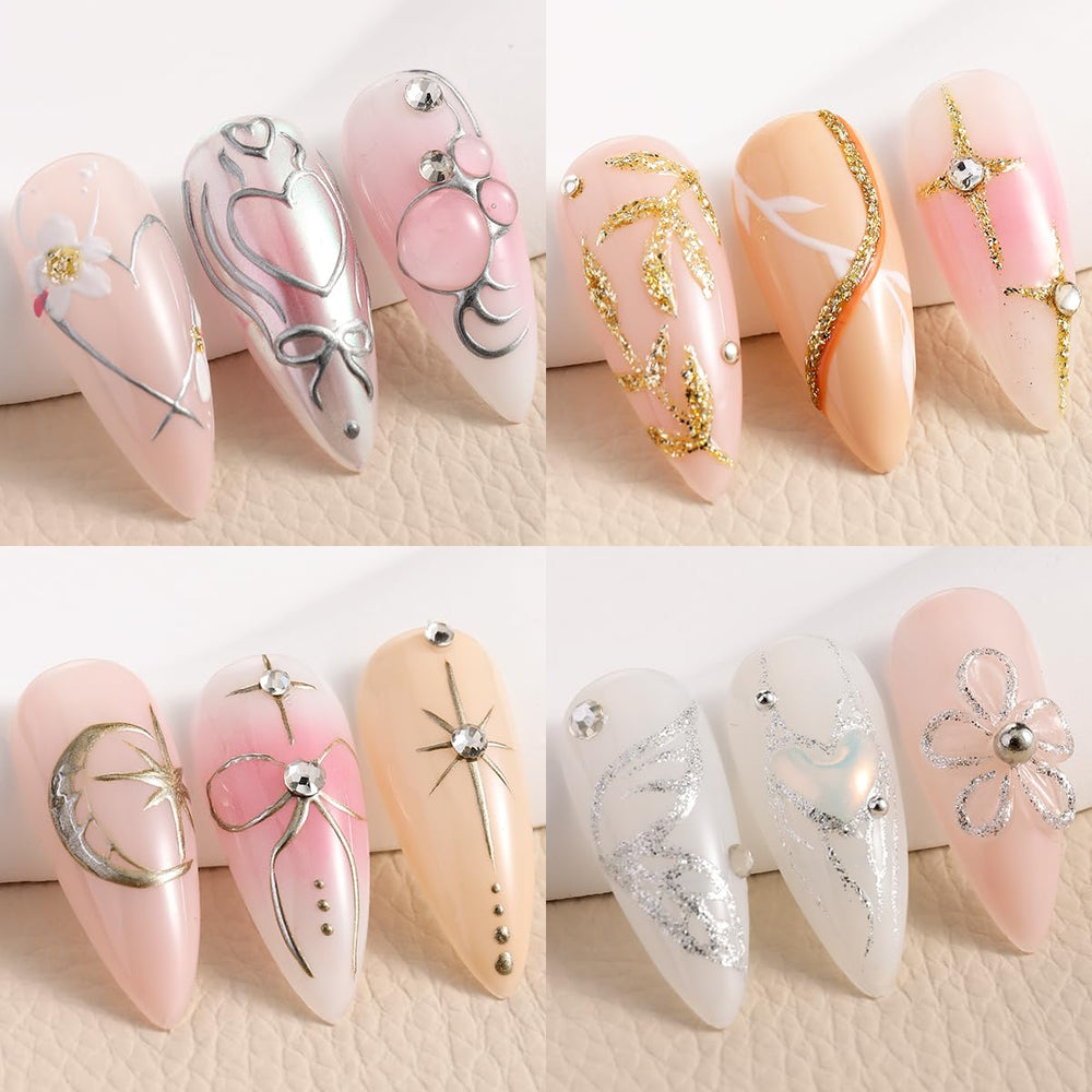 Fcozpjk delineador glitter plata para destellos sutiles y diseño elegante.