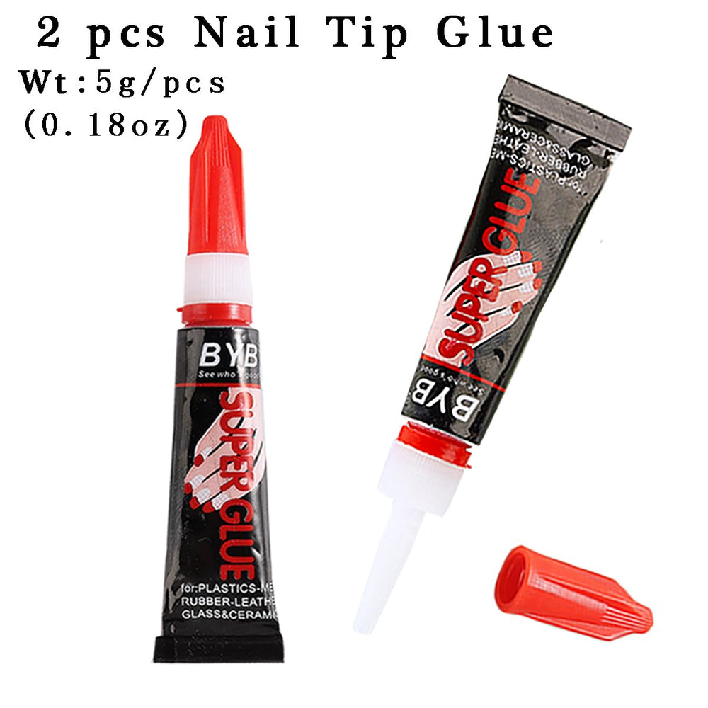 Fcozpjk pegamento de secado rápido ofrece fijación duradera para manicura.