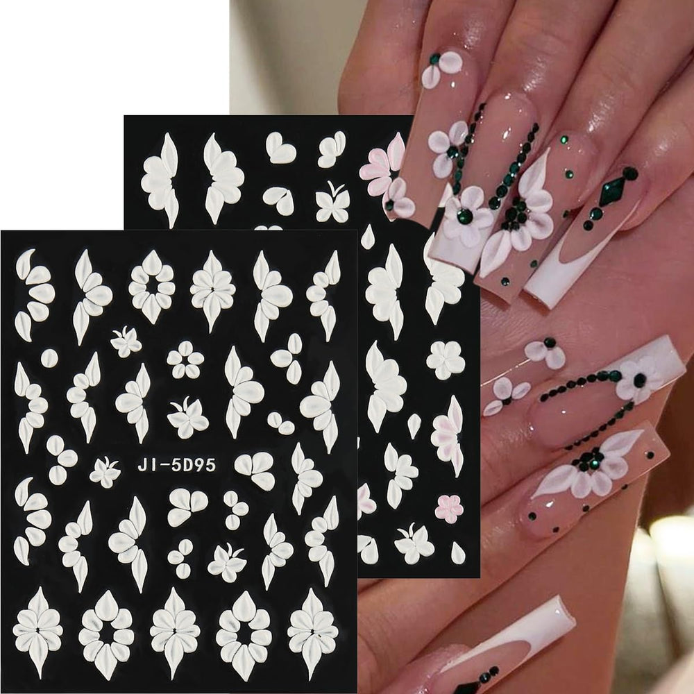 Pegatinas Fcozpjk estrellas en relieve para uñas
