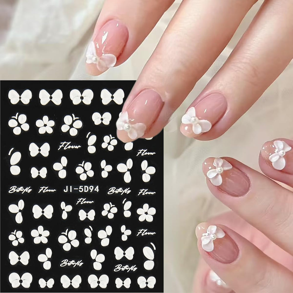 Pegatinas Fcozpjk hojas florales para uñas