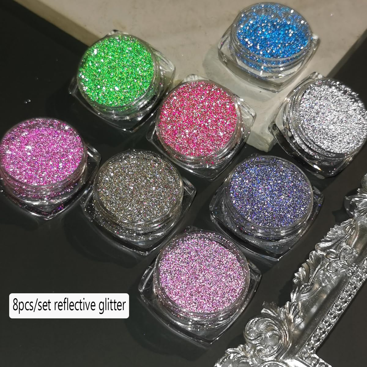 Fcozpjk polvo brillo diamante oro, perfecto para gala y celebraciones.